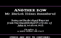 Haz click en la imagen para agrandarla Sherlock Holmes in Another Bow